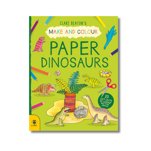 Paperback Activity Book: Paper Dinosaurs