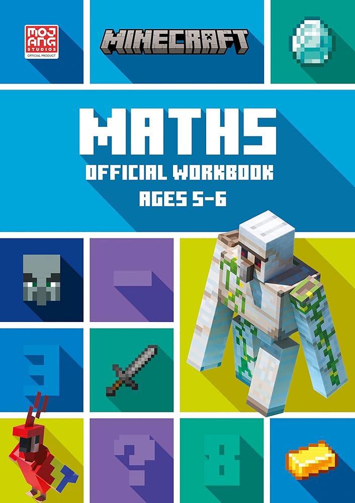 Minecraft Maths Ages 5-6: Official Workbook (Minecraft Education) cover image