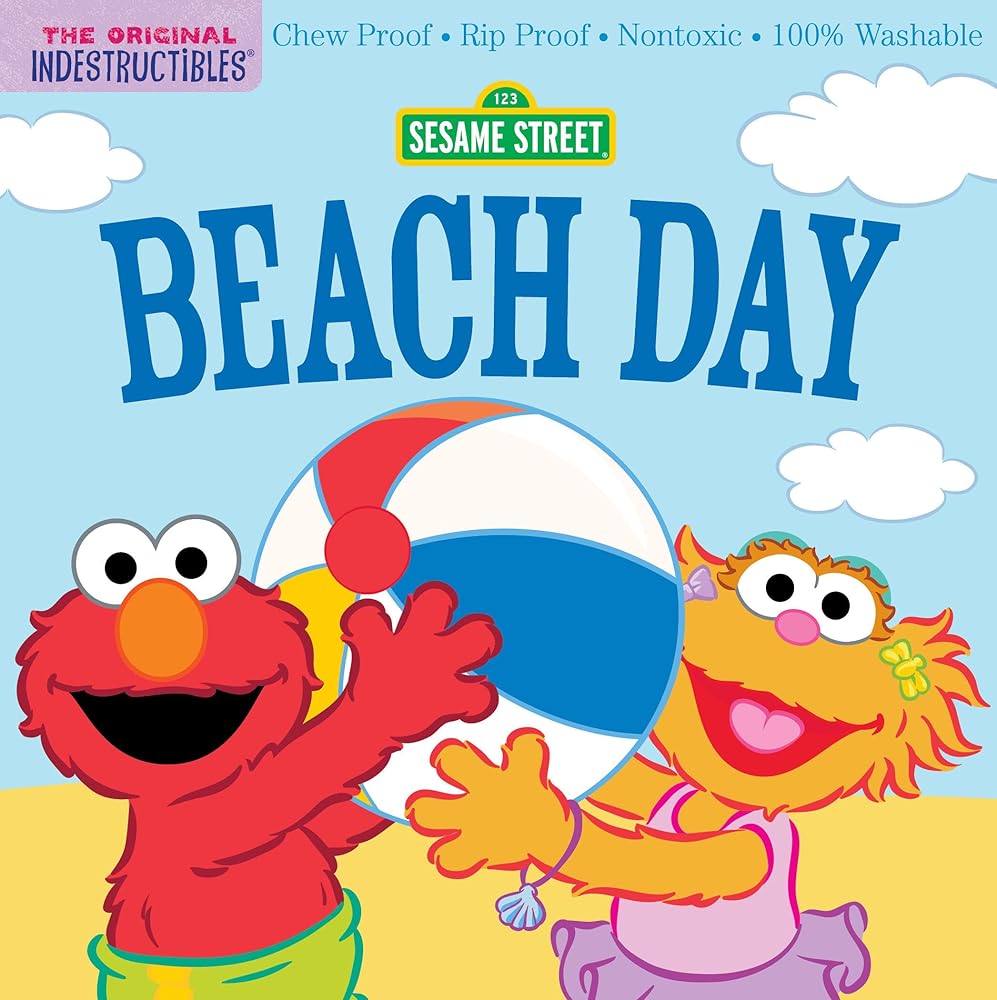Indestructibles: Sesame Street: Beach Day: Chew Proof · Rip Proof · Nontoxic · 100% Washable (Book for Babies, Newborn Books, Safe to Chew) cover image