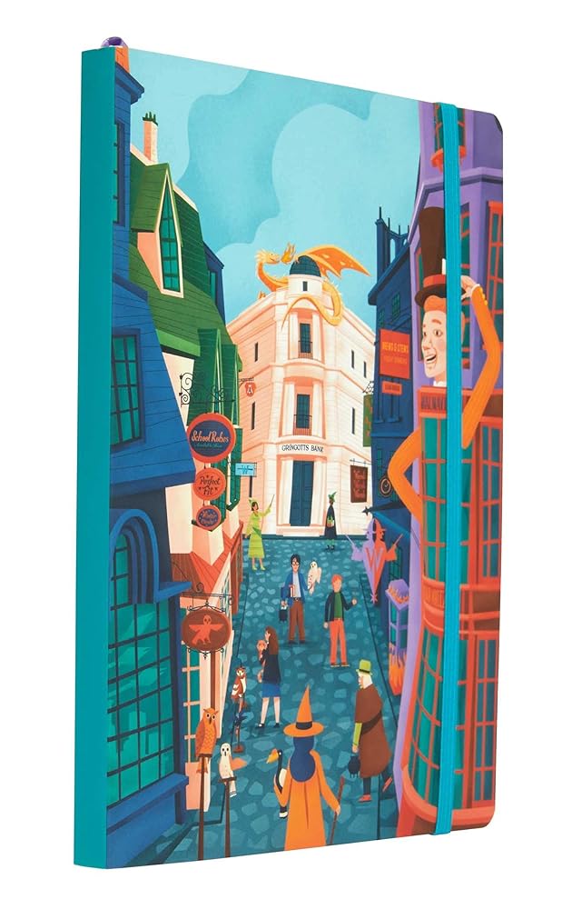Harry Potter: Exploring Diagon Alley Softcover Notebook cover image
