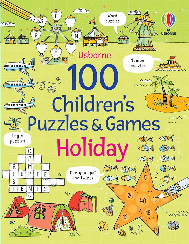100 Children's Puzzles and Games: Holiday cover image