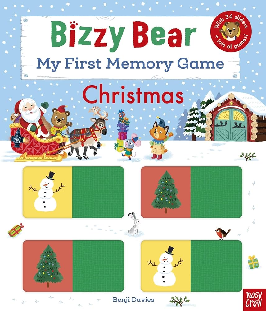 Bizzy Bear: My First Memory Game Book: Christmas cover image