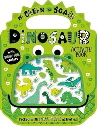 Shiny Stickers My Green and Scaly Dinosaur Activity Book cover image