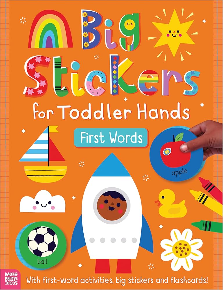 Big Stickers for Toddler Hands: First Words cover image